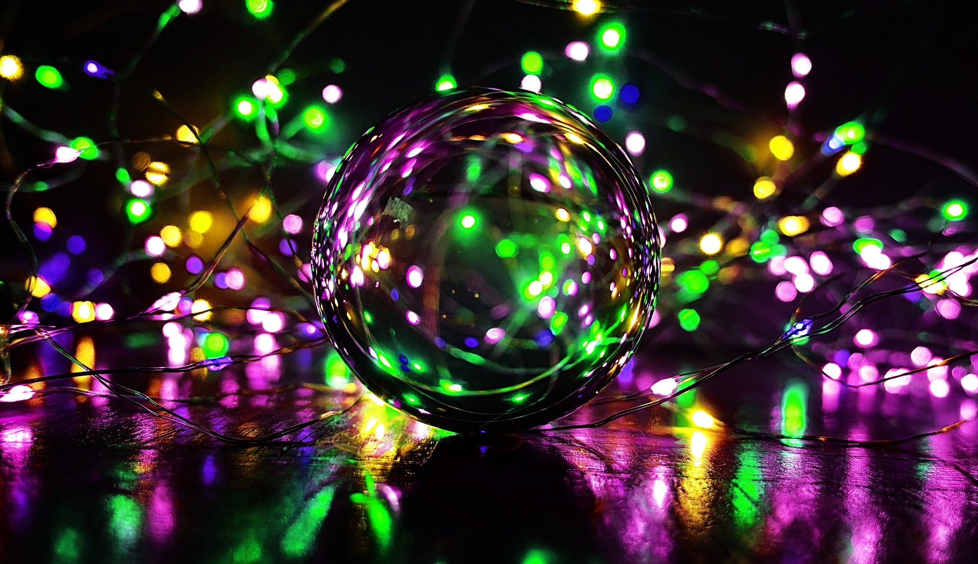 Magical image of crystal ball